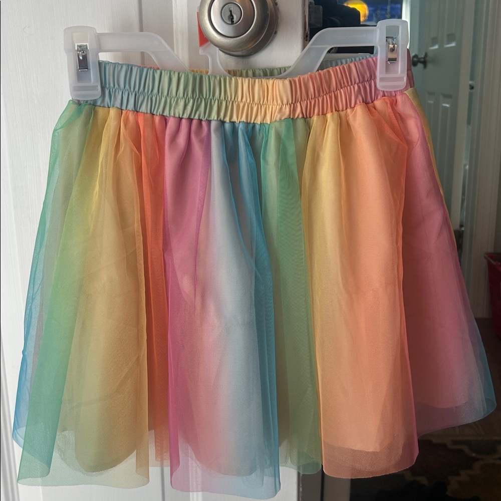 SHEIN rainbow Unicorn Tulle Skirt